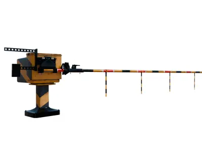 Railway intersection  railing 3D model