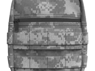 Military Tactical Utility Pouch v2 - Marvelous Designer 3D model