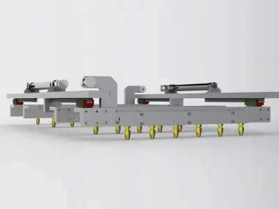 Pneumatic cleaning mechanism  3D model