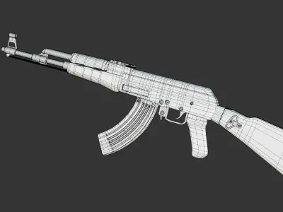 AK47 - FREE - game ready Free 3D model
