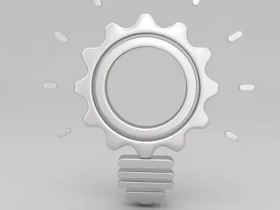 Bulb shape gear 3d model  3D model