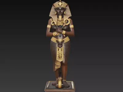 Egyptian Goddess Statue Ancient Egypt Sculpture 3D Model 3D print model