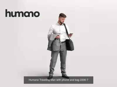 Humano 6-Pack - TRAVELING PEOPLE - 6x 3D models B