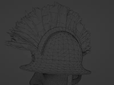 Celtic Hallstatt Bronze Helmet Low-poly 3D model