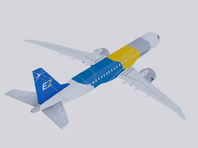 Embraer E190 E-2 Color House 3D model