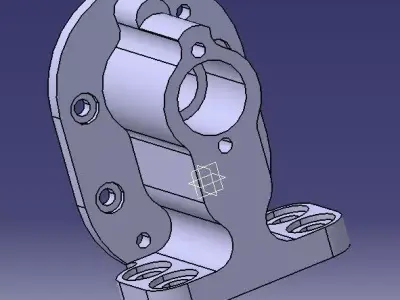 Gear Pump Body Free 3D model