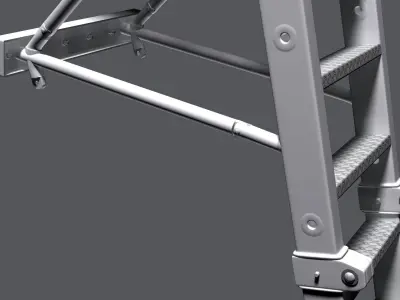 Ladder for Rafale Fighter 3D model