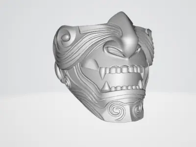 Samurai mask 2 3D model