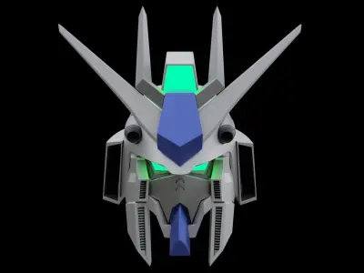 Gundam Robot Head 3D model