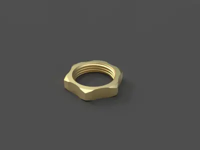 Suzuki Top Yoke Nut 3D model
