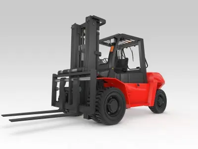 Forklift big 3D model