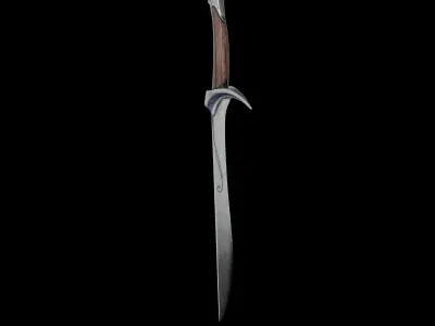 3D Model Orcrist Sword from The Hobbit Movies High-Detail Low-poly 3D model