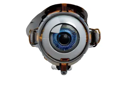 Futuristic Cybernetic Eye 3D Model 3D model