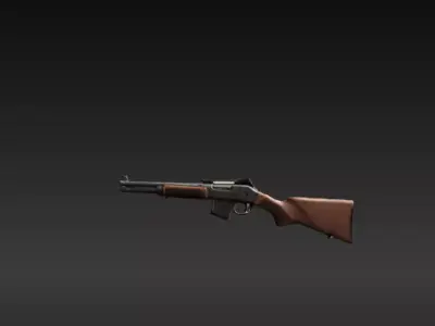  Realistic 3D Tactical Rifle Model Free low-poly 3D model