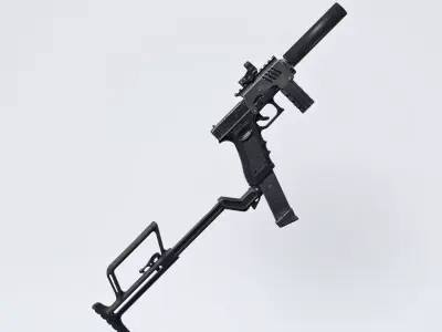 G18C Silenced Automatic Pistol TK for G8F and G9 3D model