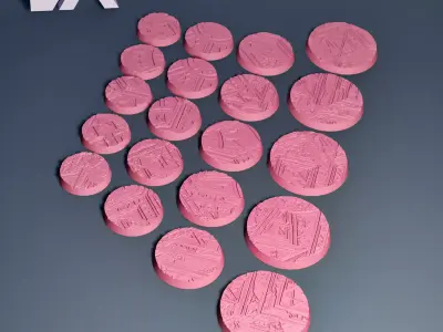 HD Base Set 32 - Profane Temple 3D print model