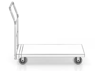 Market Service Cart 3D model