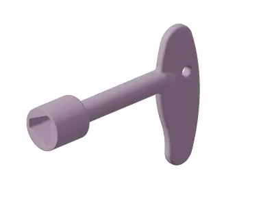Plastic Elevator Triangle Spanner Toy 3D model