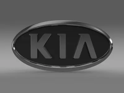 Kia motors logo 3D model