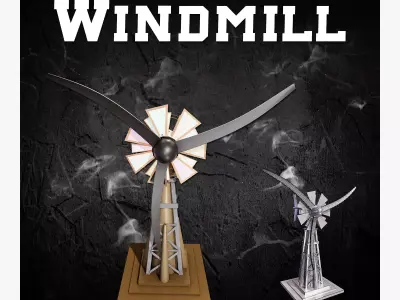 Wind mill 3D model