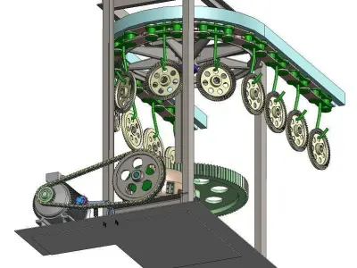 Conveyor drive Free 3D model