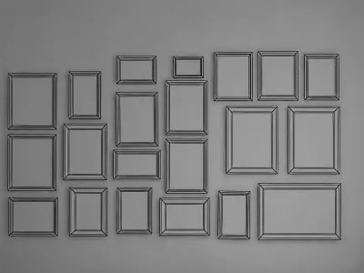 Frames pack 1 Low-poly 3D model