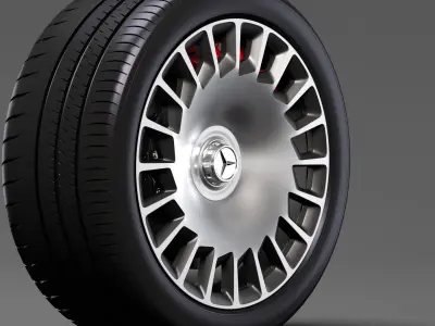 Mercedes Benz Maybach 2017 wheel 3D model