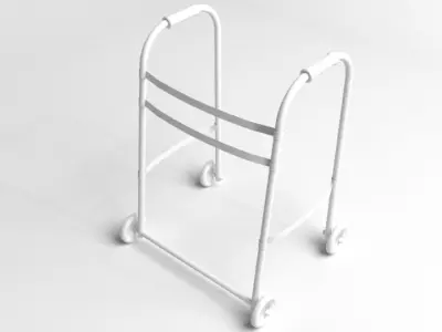 Rollator Walker 3D model purchase