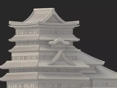 pagoda Low-poly 3D model