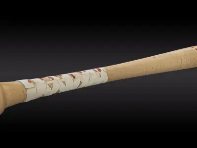 Baseball Bat - 3D Model Low-poly 3D model