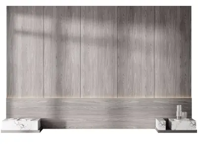 Headboard wall panel 016 Free 3D model