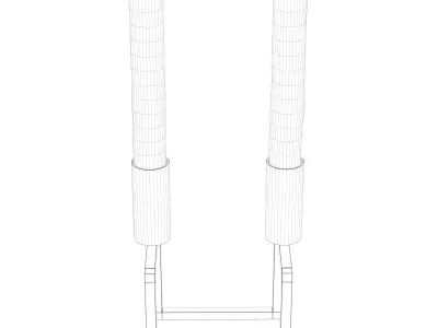 Kubus Line Candle Holder - Modern Geometric Design Free 3D model