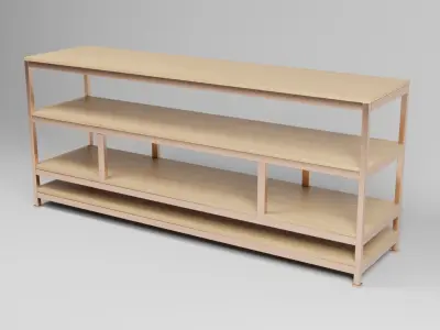 tv stand industrial 3D model