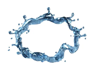 Water Splash 05 3D model