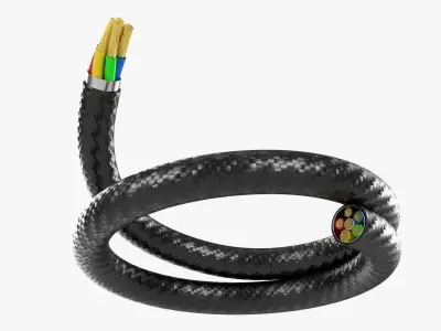 Cable cut 02 3D model