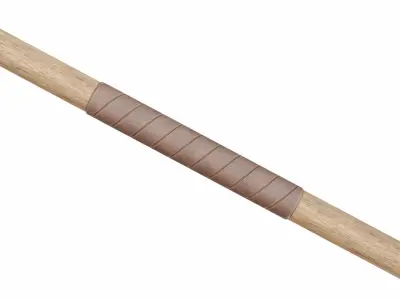 Double poleax Low-poly 3D model