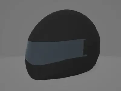 Helmet High Poly motorcycle Free 3D model