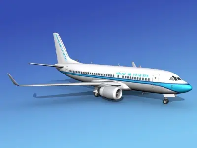 Boeing 737-700ER Miami Charter 3D model