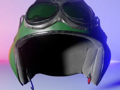 Pilot Helmet 3D model purchase