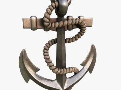 Anchor 3D model Textured