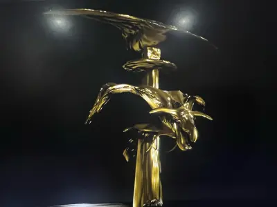 golden dinosaur 3D model