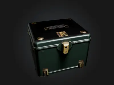 bullet box Low-poly 3D model