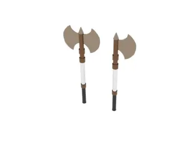 Axe Battle Free Free low-poly 3D model