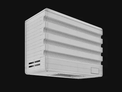 Sci-Fi air conditioner 03 3D model