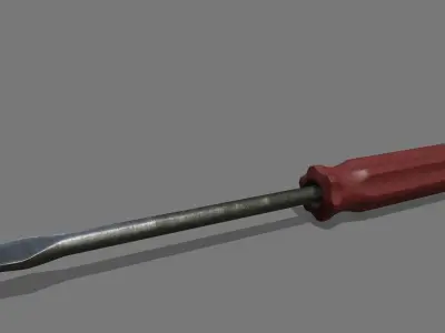 screwdriver Low-poly 3D model 29