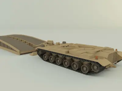 M60 AVLB Bridge Layer military vehicle 3D model