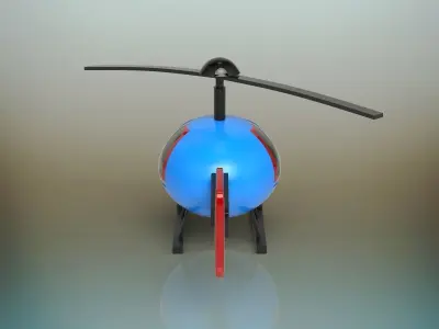 Toy Helicopter 3D model purchase