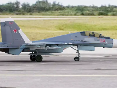 Russian Fighter Jet Sukhoi SU-30 MKK MK2 Flanker G 3D model