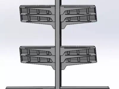 Storage Rack - Racking System - Industrial Shelving 3D model 4 3D model