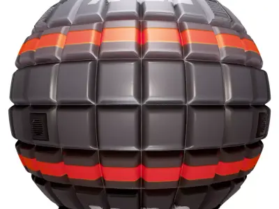 PBR Seamless Sci-Fi Texture 16 Low-poly 3D model